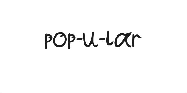 pop-u-lar Logo