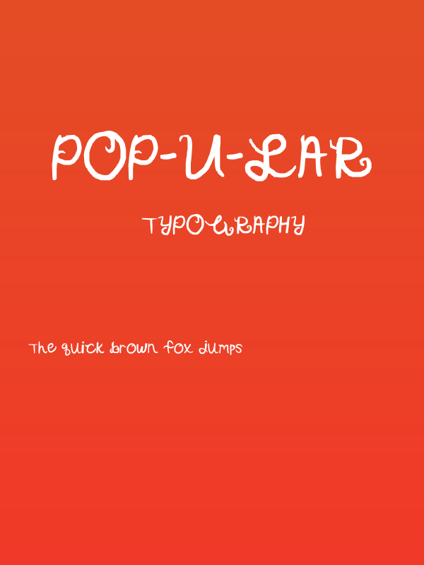 pop-u-lar Poster