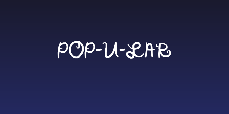 pop-u-lar Social Header
