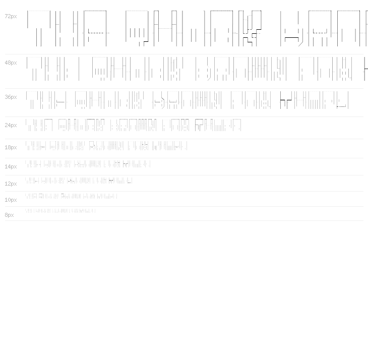 pop-up font Waterfall