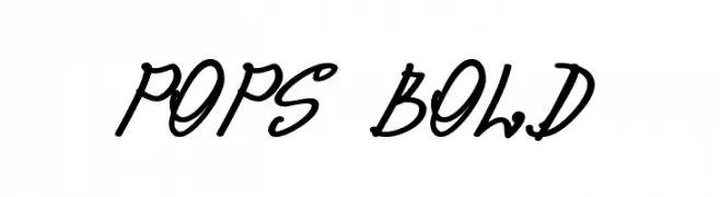 pops Bold  font caratteri gratis