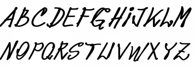 pops Bold Schriftart Groß