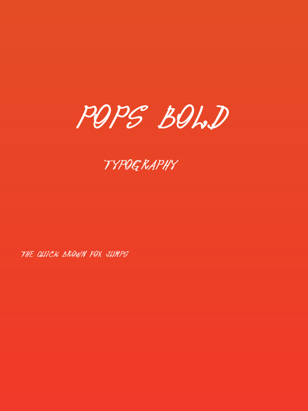 pops Bold Poster