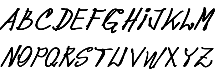 pops Bold Font LOWERCASE