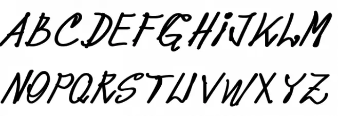 pops Bold Font LOWERCASE
