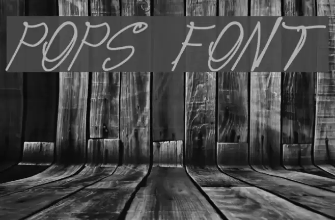 pops Font examples