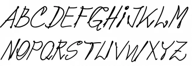 pops Font LOWERCASE
