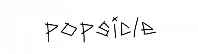 popsicle  font caratteri gratis