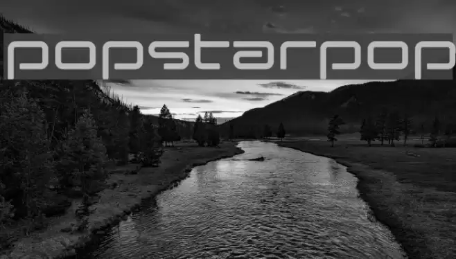 popstarpop Font examples