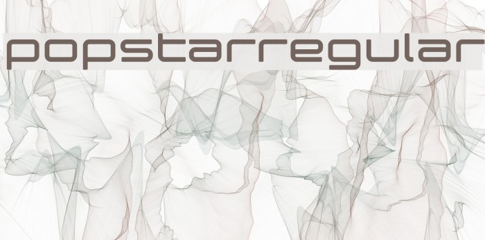 popstarregular Font examples