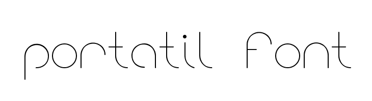 portatil font Font