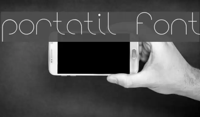 portatil font Font examples