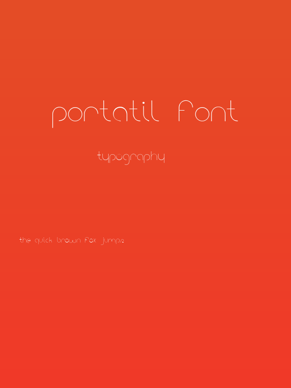 portatil font Poster