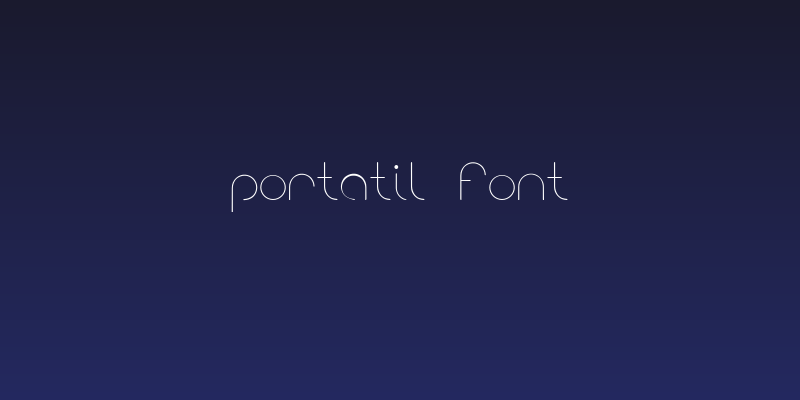 portatil font Social Header