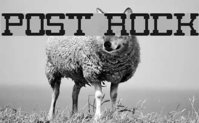 post rock Font examples