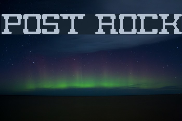 post rock Font examples