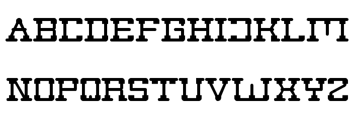 post rock Font LOWERCASE