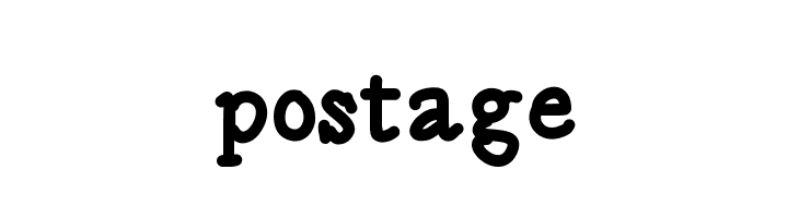 postage  font caratteri gratis