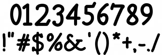 postage Font OTHER CHARS