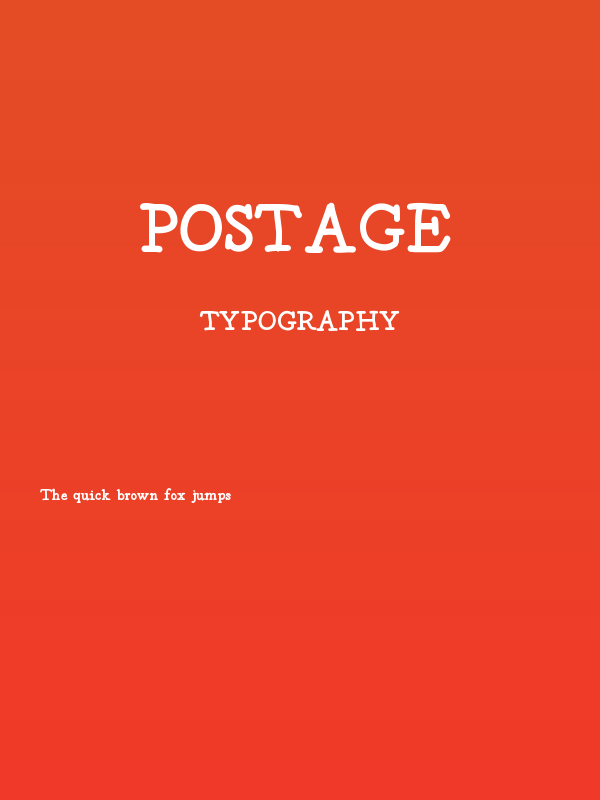 postage Poster