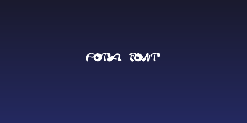 pota font Social Header