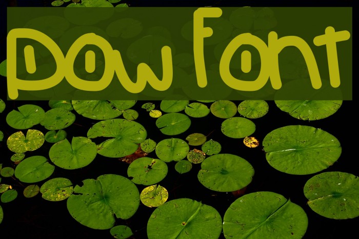 pow Font examples