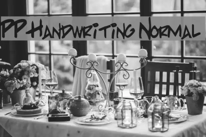 PP Handwriting Normal Schriftart examples