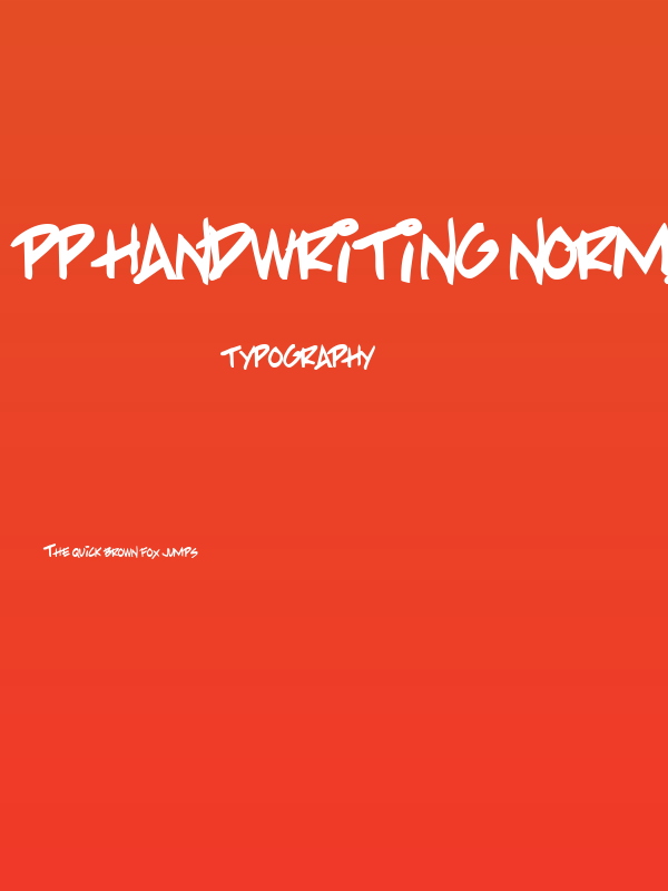 PP Handwriting Normal Poster