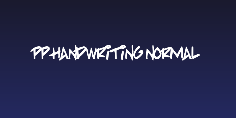 PP Handwriting Normal Social Header