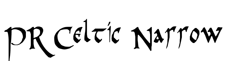 PR Celtic Narrow Font