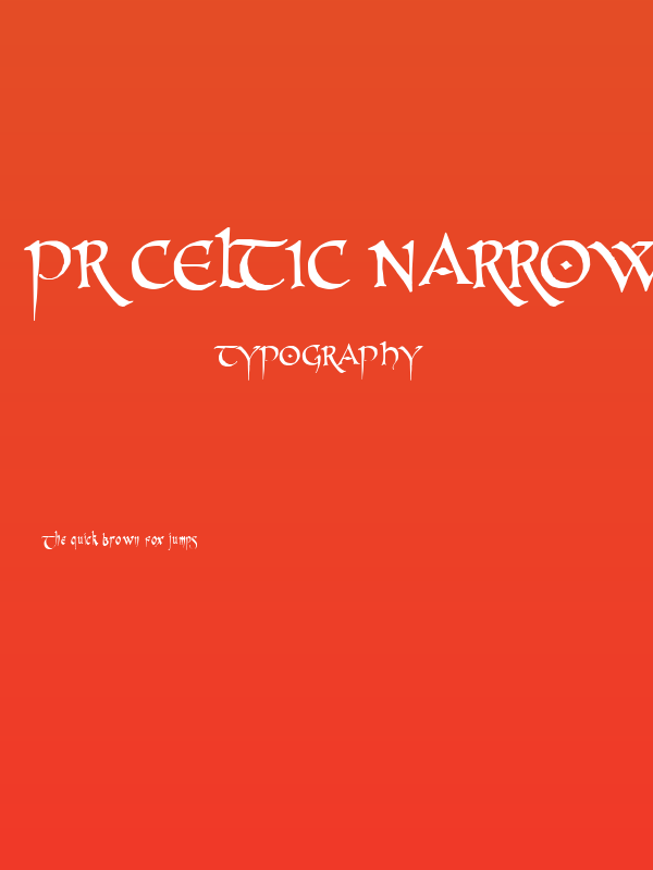 PR Celtic Narrow Poster