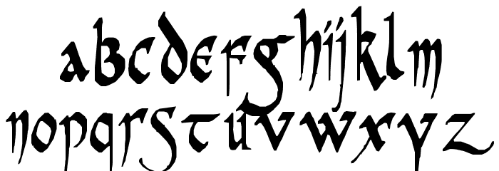 PR Celtic Narrow Шрифта строчной