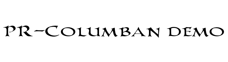 PR-Columban demo  免费字体下载