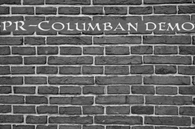 PR-Columban demo Font examples