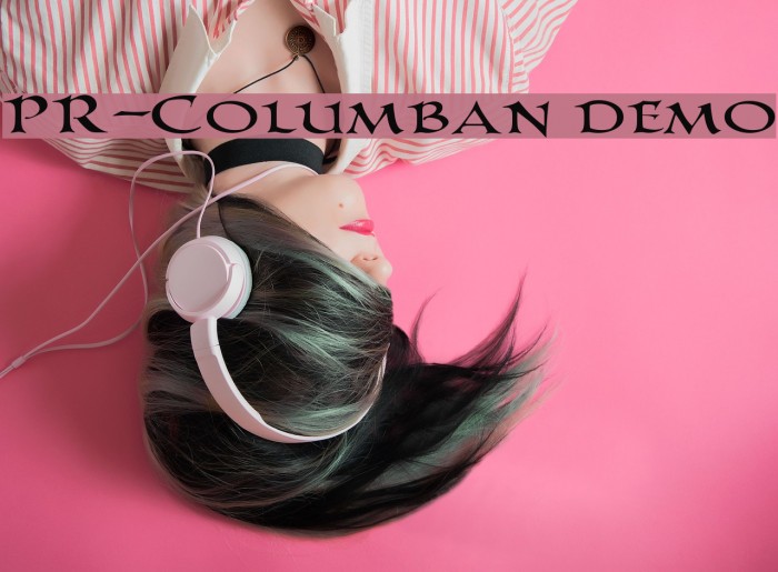 PR-Columban demo Font examples
