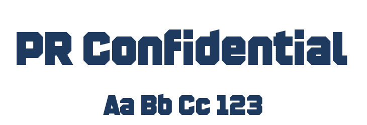 PR Confidential Font Preview