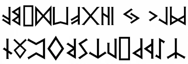 PR  Runes 2 Caratteri MINUSCOLO