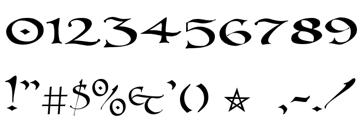 PR Uncial 2003 Font OTHER CHARS