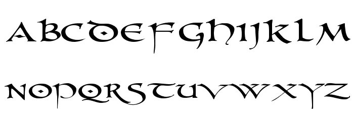 PR Uncial 2003 Font LOWERCASE
