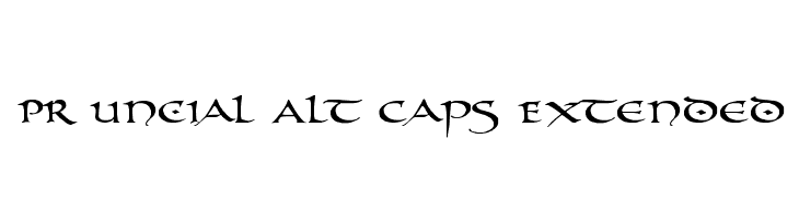 PR Uncial Alt Caps Extended  لخطوط تنزيل
