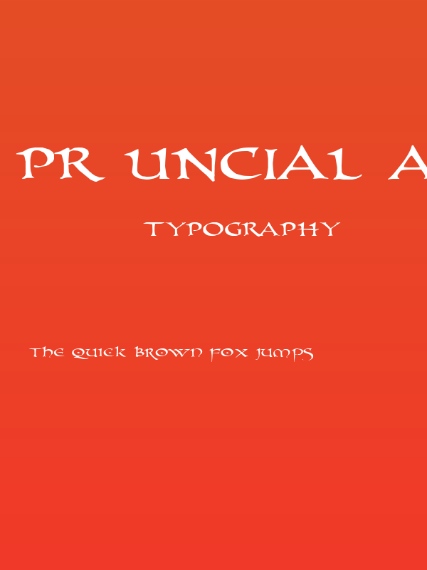 PR Uncial Alt Caps Extended Poster