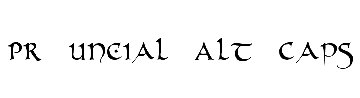 PR Uncial Alt Caps  Free Fonts Download