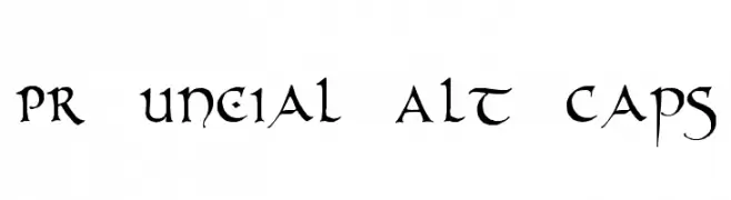 PR Uncial Alt Caps  font caratteri gratis