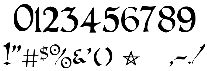 PR Uncial Alt Caps Font OTHER CHARS