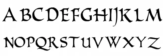 PR Uncial Alt Caps Caratteri MAIUSCOLE