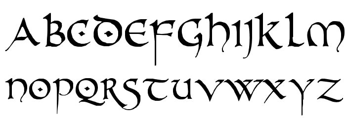 PR Uncial Alt Caps Font LOWERCASE