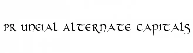 PR Uncial Alternate Capitals  Descarca Fonturi Gratis