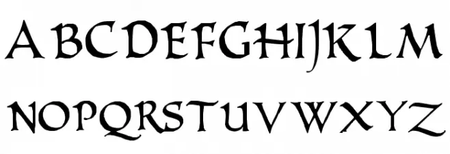 PR Uncial Alternate Capitals Fonte MAIÚSCULAS