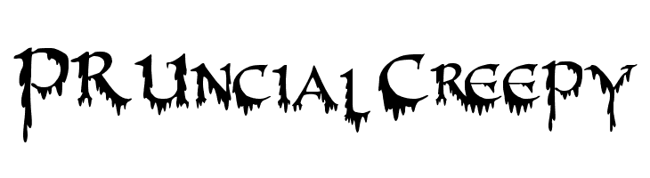 PR-Uncial Creepy  免费字体下载