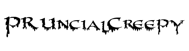 PR-Uncial Creepy  Free Fonts Download